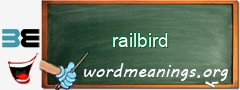 WordMeaning blackboard for railbird